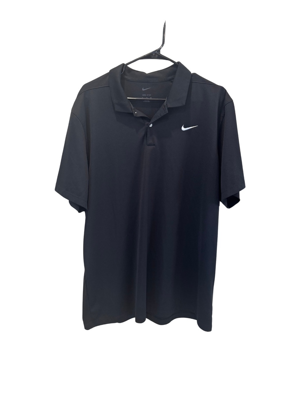 Nike Black Polo with White Swoosh